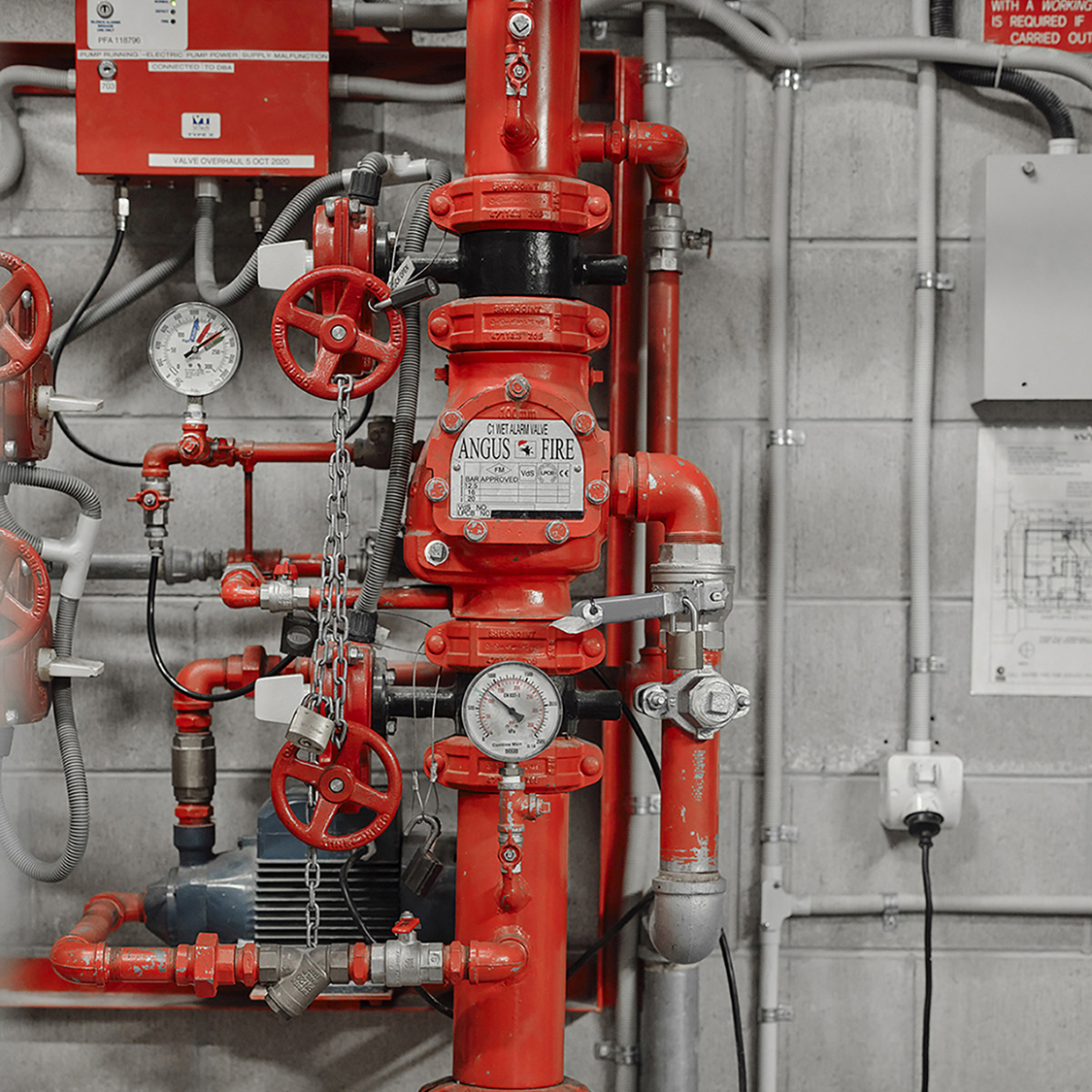 Argus Fire Protection's Charged Riser & Hydrant System - brighter image