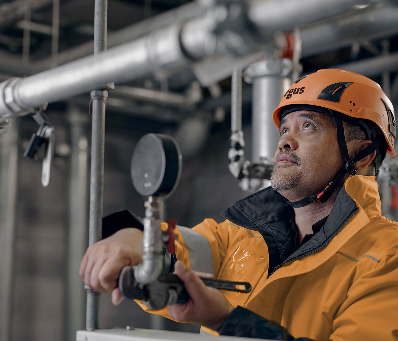 Argus Fire Staff, testing valve during maintenance